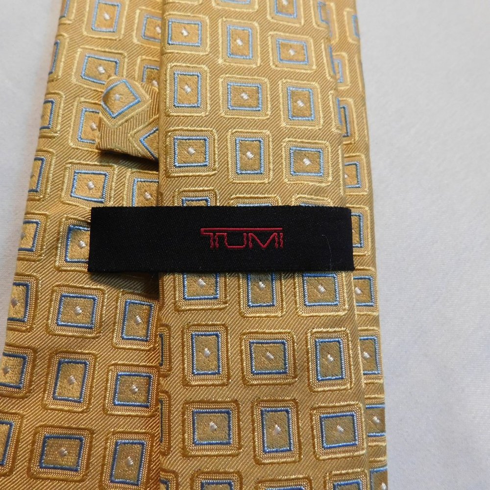 TUMI Silk Neck Tie Made in Italy - Picture 4 of 7